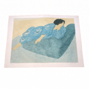 lithographie le peignoir japonais pierre boncompain