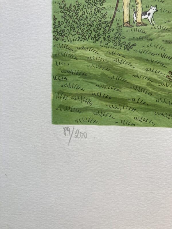 lithographie signée vincent haddehey