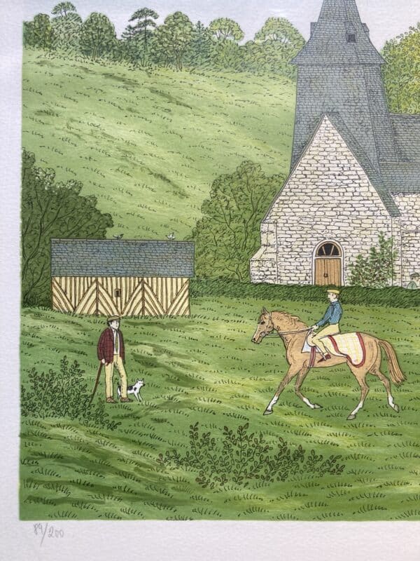 lithographie signée vincent haddehey