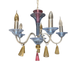 lustre métal verre coloré