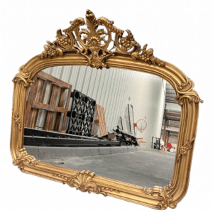 miroir rectangulaire doré