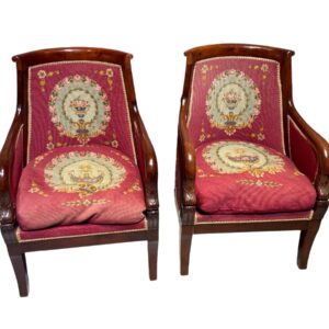 paire de fauteuils bergere signature jacob apocryphe