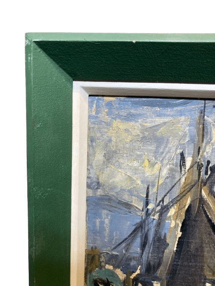 peinture au couteau signée moun-pollat