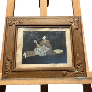peinture encadrée sur mica