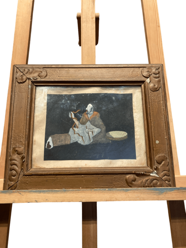 peinture encadrée sur mica