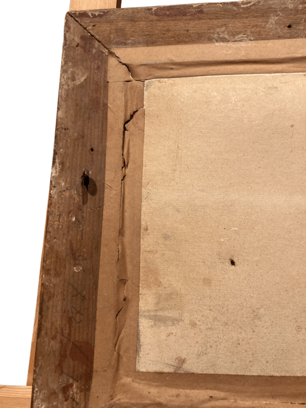 peinture encadrée sur mica