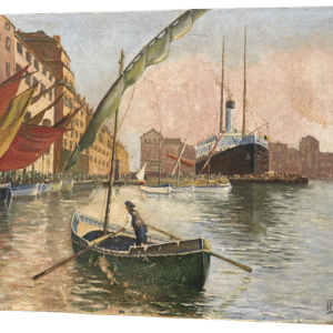 peinture sur isorel signée petit