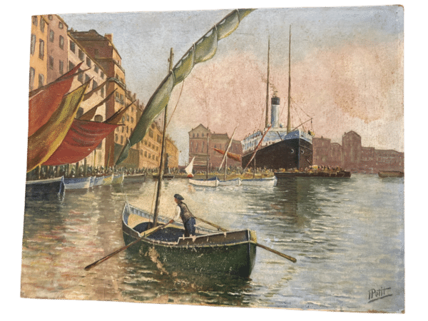 peinture sur isorel signée petit