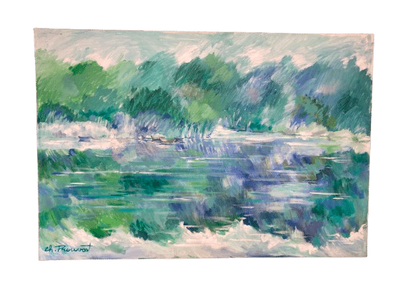 peinture sur toile signée CH. PROUVOST