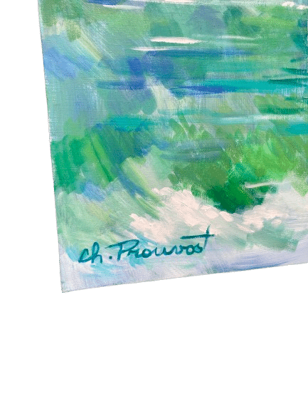 peinture sur toile signée CH. PROUVOST