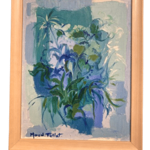 peinture sur toile signée moun pollat