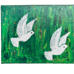 peinture sur toile signée mcd