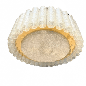 plafonnier métal verre