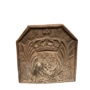 plaque de cheminée en fonte