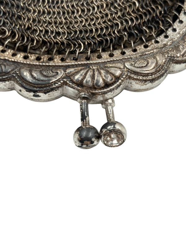 porte monnaie maille d'argent