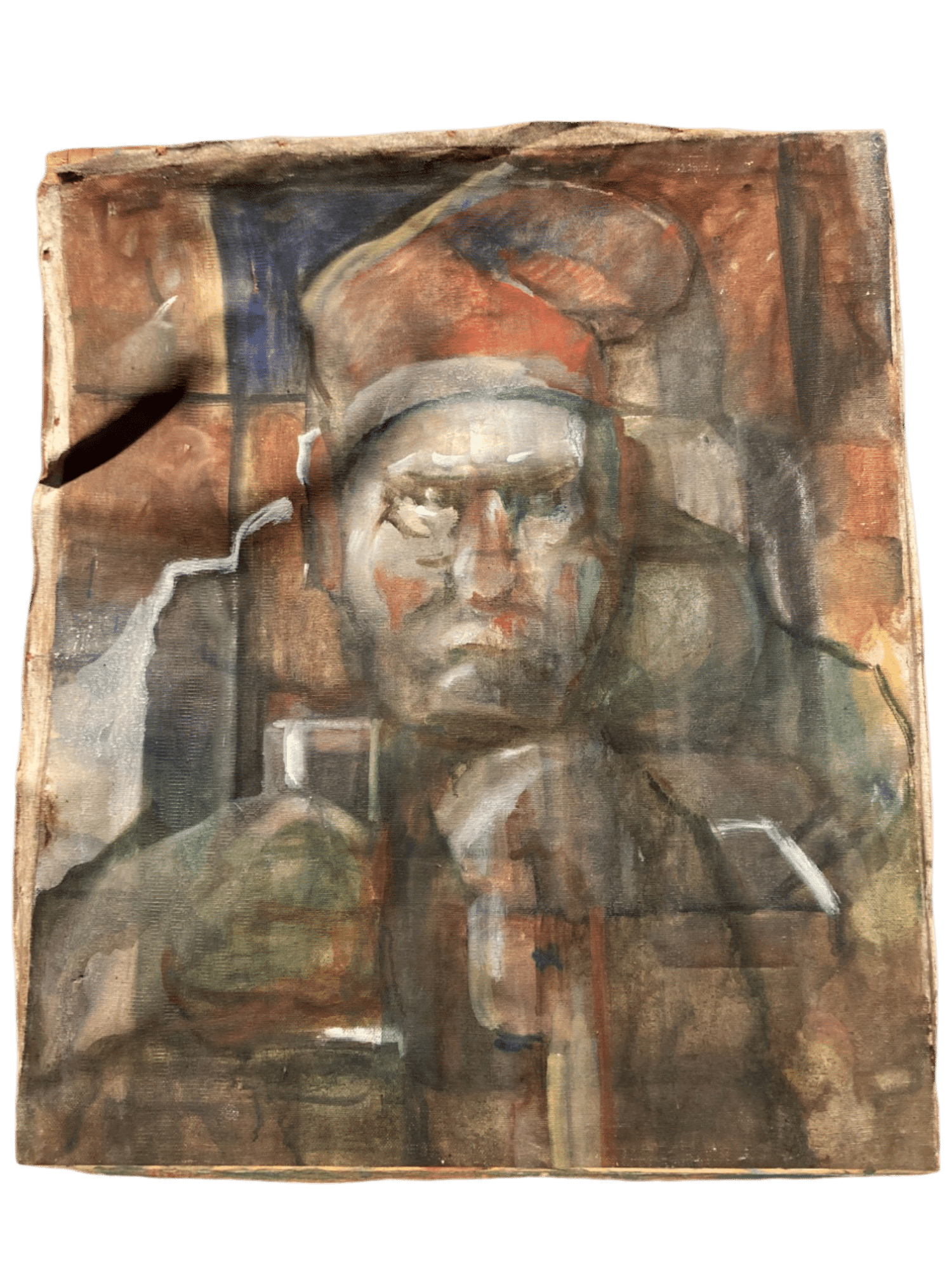 portrait huile sur toile