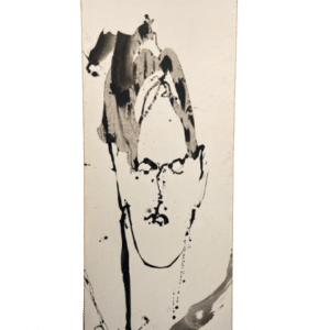 portrait à l'encre signée Grassin