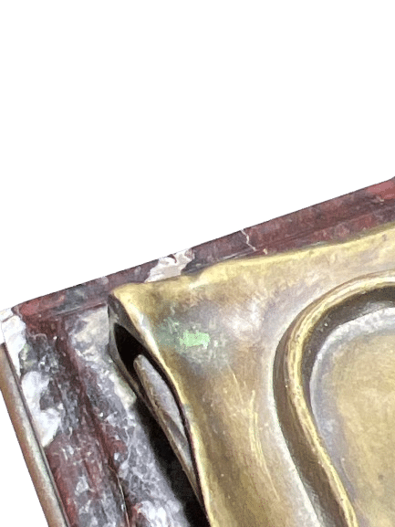 presse papier bronze marbre