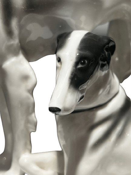 sculpture chiens céramique
