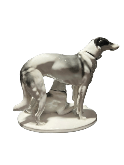 sculpture chiens céramique