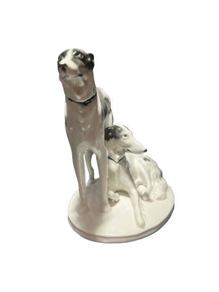 sculpture chiens céramique