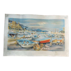 lithographie le port de monte carlo Irene pages