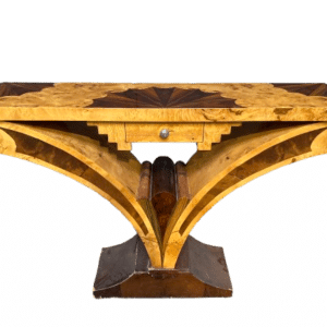 console loupe orme et marqueterie